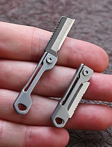  kapszula mini kés, multifunkcionális edc szerszámok, kulcstartós hordozható zsebkés, láncdísz kültéri használatra, túléléshez, nyitott konzervdobozok, héj, gyümölcsök és nagyszerű ajándékok