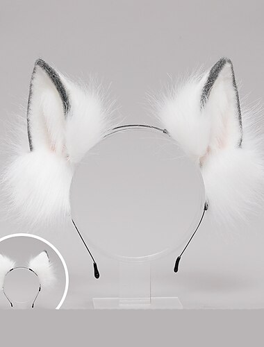  Fuchs Clip Katzenohren Stirnband Wolf Pfoten Cosplay Kostüm Karneval ausgefallene Party Kostüm Zubehör