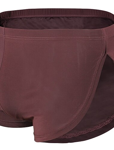  Pánské 2 balení Boxerky 95 % polyester 5 % spandex Prodyšné Yumuşak Bez vzoru Středně vysoký pas Černá Bílá