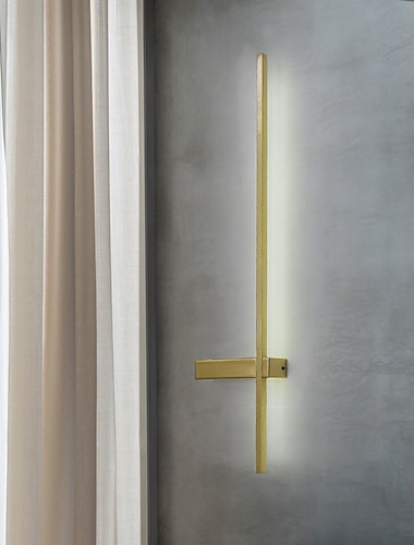  lightinthebox led vegglampe lampe innendørs minimalistisk lineær stripe veggfeste lys lang hjemmeinnredning belysningsarmatur, innendørs vegglamper for stue soverom