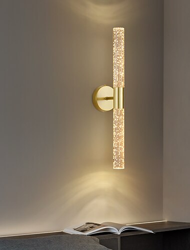  Lightinthebox LED 壁取り付け用燭台ランプ屋内ミニマリストバブルリニアストリップウォールマウントライトロング家の装飾照明器具、リビングルーム寝室用屋内壁洗浄ライト