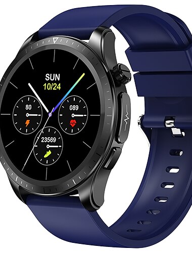  iMosi E420 Montre intelligente 1.39 pouce Smartwatch Montre Connectée Bluetooth ECG + PPG Surveillance de la température Podomètre Compatible avec Android iOS Femme Hommes Longue Veille Imperméable