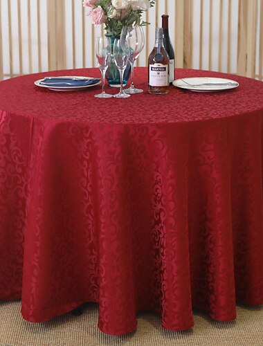  Nappe de décoration de mariage, couverture de nappe ronde pour les repas de l'hôtel, nappe pour la récolte, les vacances de Noël, l'hiver et les fêtes