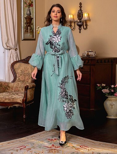  Női Ruhák Abaya Vallásos szaúd arab arab muszlim Ramadan Felnőttek Ruha