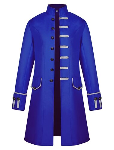  Hombre Abrigo de invierno Peacoat Abrigo Negocio Casual Invierno Otoño Mezcla de Algodón Resistente al Viento Mantiene abrigado Ropa de calle Ropa Elegante Casual no imprimible Color puro Bolsillo