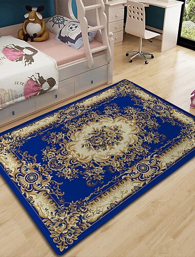  Teppich Fußmatte im europäischen Stil Flurteppiche Teppiche für Schlafzimmer Wohnzimmer Teppich Küche Badezimmer Anti-Rutsch-Fußmatten