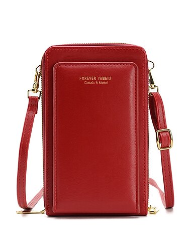  Touchscreen-Reißverschlusstasche 2023 Frühling neue Frauen Handytasche koreanische Mode Schulter Messenger Bag