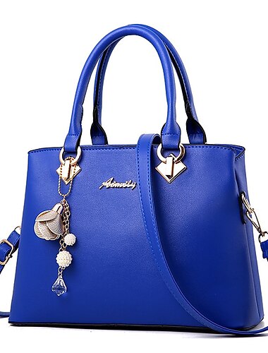  Elegante weiße Damenhandtasche aus Kunstleder mit goldenen Beschlägen und floralem Charme – stilvolle Schultertasche für den täglichen Gebrauch und besondere Anlässe