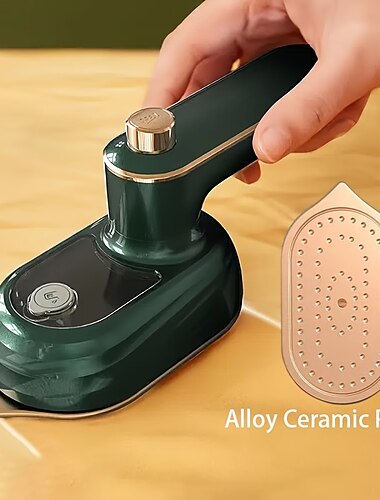  mini strijkijzer draagbaar handheld stoomstrijkijzer - non-stick keramische zoolplaat snelle verwarming 360 mangel voor thuis zakenreizen naaien quilten warmteoverdracht ambachten