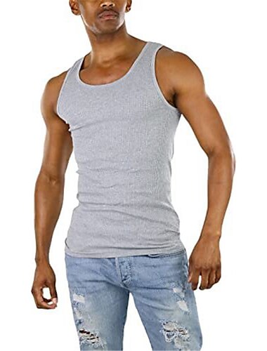  Homme Débardeur Sous-Vêtements T-shirt sans manches Sans manches Col ras du cou Été Uni Mode Designer Muscle Athleisure Sortir Salle de sport Noir Vin Bleu T-shirt haut de gamme pour homme