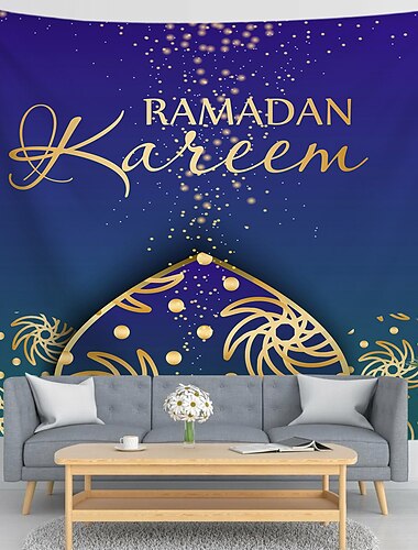  ramadan eid mubarak wandteppich kunst dekor fotografie hintergrund decke vorhang hängen hause schlafzimmer wohnzimmer dekoration