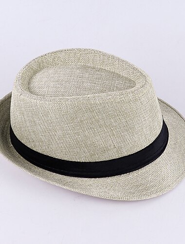  Retro Antiguo Rugido 20s 1920s Sombrero de panamá El gran Gatsby Invitado a la boda Hombre Mujer Mascarada Fiesta / Noche Recepción de Boda Despedida de Soltera Adultos Sombrero