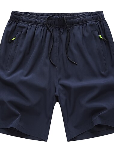  Herren kurze Sporthose Laufshorts kurze hosen Außen Lockere Passform Atmungsaktiv Weich Dehnbar Schweißableitend Kurze Hose Kordelzug Elastische Taille Dunkelgrau Schwarz Campen und Wandern Klettern