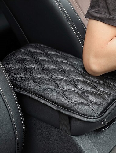 Cubierta de soporte de cojín de consola central impermeable universal para SUV camioneta automóvil – Funda de caja de asiento protectora suave