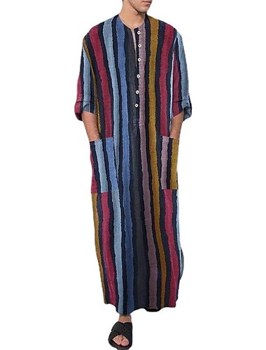  Herren Kleid Thobe / Jubba Religiös Saudi-Arabisch arabisch Muslim Ramadan Erwachsene Gymnastikanzug / Einteiler