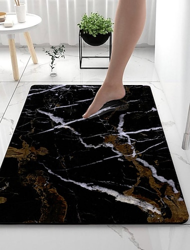  Kieselgur Badematte rutschfeste Marmor Muster super saugfähig Bad Teppich Fußmatte neues Design