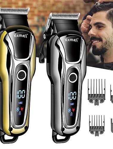  Kemei аккумуляторная машинка для стрижки волос для мужчин бритва профессиональная машинка для стрижки волос машинка для стрижки волос аксессуары для парикмахера cut machin борода
