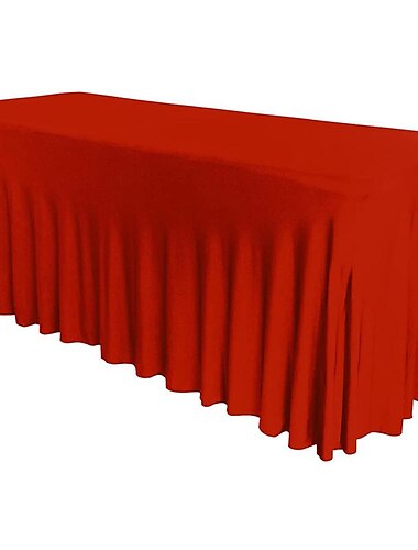  Spandex-Tischdecke, weiße Outdoor-Tischdecke, 1,8 m, 1,2 m, 2,4 m, dehnbare schwarze Frühlingstischdecke, rechteckig für Terrasse, Picknick, Hochzeit, Essen, Ostern, Küche