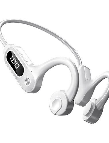  سماعات بلوتوث بتقنية توصيل عظمية بلوتوث 5.3، سماعة رأس لاسلكية بخطاف للأذن، مقاومة للماء IPX5، سماعات رياضية خفيفة الوزن مع ميكروفون هدية يوم الفالنتاين