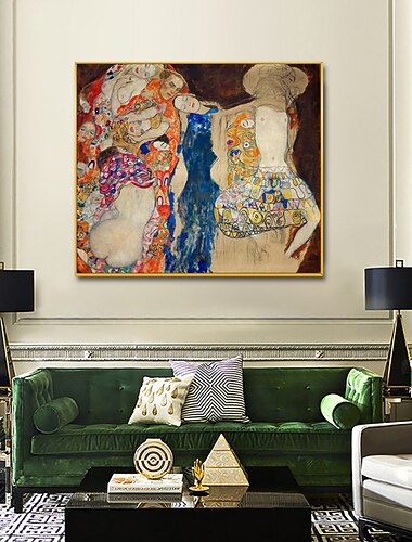  手作り油絵キャンバス壁アート装飾グスタフキスと抱擁印象家の装飾のための有名な絵画ロールフレームレス未延伸絵画