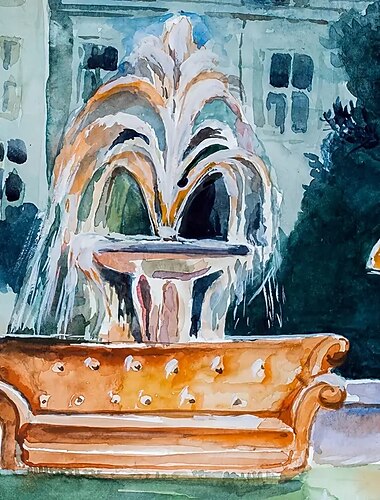  2 Stück I'll be there for you Wandkunst Malerei Aquarell Central Perk Poster 90er Jahre klassische amerikanische TV-Show Drucke Wandkunst Leinwanddrucke Schlafzimmer Wohnkultur rahmenlos