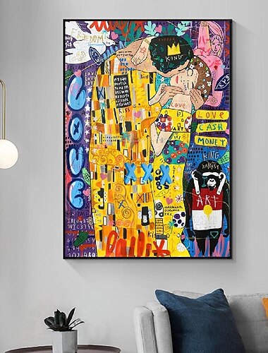  Handgefertigtes handgemaltes Ölgemälde Wand moderne abstrakte Malerei Graffiti Leinwand Gemälde Heimdekoration Dekor gerollte Leinwand kein Rahmen ungedehnt