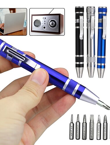  mini schroevendraaier kleine schroevendraaiers set mix kleur kleine multi reparatie tools kit pen stijl precisie gadgets reparatie tool kit