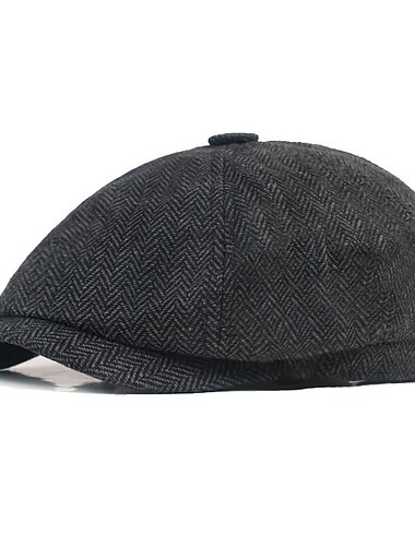  Men's Beret Hat Newsboy Hat khaki Light Grey Cotton and Linen Streetwear Stylish 1920s Fashion Outdoor Daily Going out Graphic Prints Sunscreen