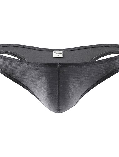  Herren 2packs Slip Unterhosen Polyester Waschbar Komfortabel Glatt Tiefe Hüfthöhe Schwarz Weiß