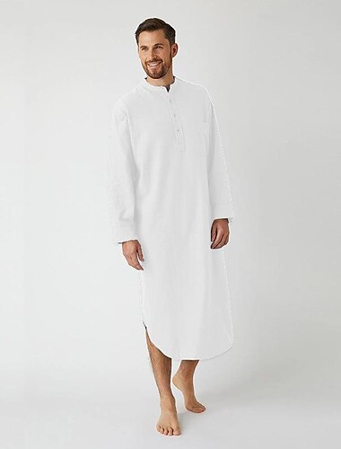  Férfi Palást Thobe / Jubba Vallásos szaúd arab arab muszlim Ramadan Felnőttek Akrobatatrikó / Egyrészes