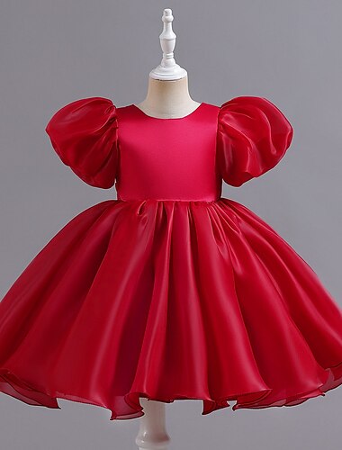  Prinzessin Kurz / Mini Blumenmädchenkleid Quinceanera Mädchen Süßes Ballkleid Chiffon mit Schmetterling Offener Rücken Fit 3-16 Jahre