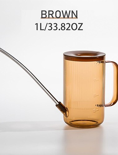  Gießkanne für Zimmerpflanzen mit langem Ausguss, Gießkanne Indoor, kleine Gießkanne für Zimmerpflanzen, Blumen, Sukkulenten, 33.82oz