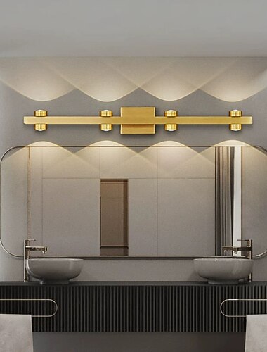  led spiegel voorlamp ijdelheid licht ip20 waterdicht 10w 6-lichts omhoog en omlaag licht wandlamp voor moderne eenvoudige slaapkamer badkamer