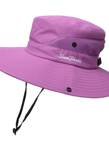  Hut Herren Damen Sonnenhut Eimerhut Fischen-Hut Wasserdicht Tragbar UV-Sonnenschutz für Angeln Klettern Strand Polyester Sommer