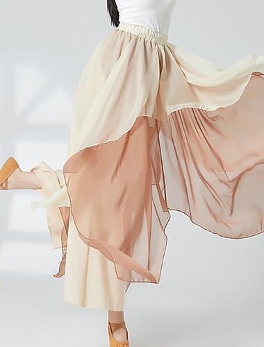  Abbigliamento sportivo Pantaloni Con ruche A fantasia Per donna Prestazioni Addestramento Alto Poliestere