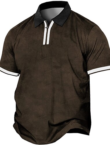  Herren Übergröße Poloshirt Groß und hoch Grafik-Drucke Umlegekragen Taste Kurzarm Frühling Sommer Sport Modisch Strassenmode Designer Outdoor Strasse Oberteile