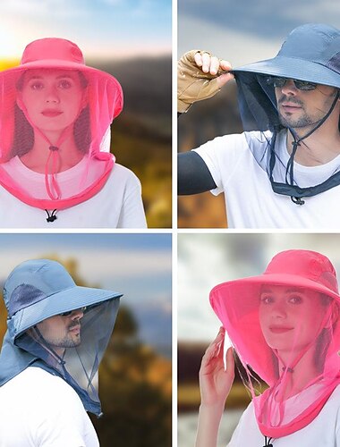  Sombrero Hombre Mujer Gorro para el Sol Sombrero Bob Gorro de pesca Impermeable Portátil Protección solar UV para Pesca Escalada Playa