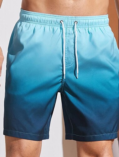  Herren Boardshorts Badeshorts Badehose Schwimmshorts Bademode Sommer-Shorts Kordelzug mit Mesh-Futter Elastische Taille Farbverlauf Grafik-Drucke Rasche Trocknung Kurz Festtage Strand Hawaiianisch