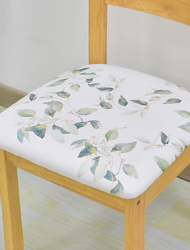  Funda para silla de comedor, funda elástica para silla boho, fundas para asiento, fundas extraíbles y lavables para silla, fundas para cojín para comedor, oficina