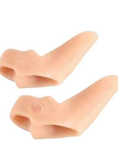  1 Stück Zehentrenner mit 2 Schlaufen – weiche Gel-Ballenzeh-Korrektoren – weiß