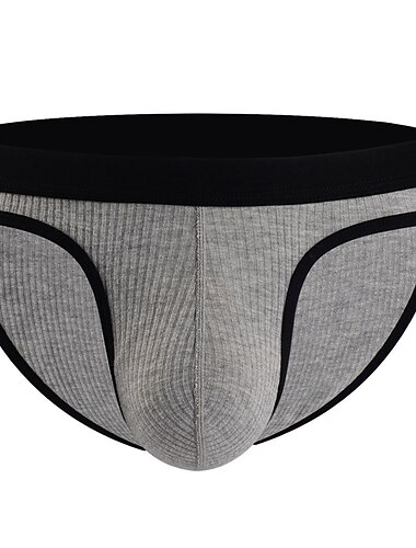  Voor heren verpakking van 3 stuks Slip Onderbroeken Modaal Wasbaar Comfortabel Effen Lage taille Zwart Wit