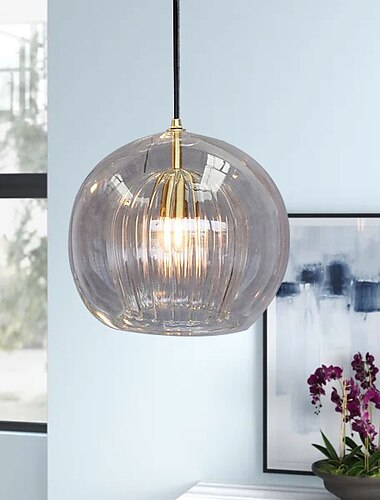  led hanglamp eiland design glas globe design gegalvaniseerd nordic style 110-240 v