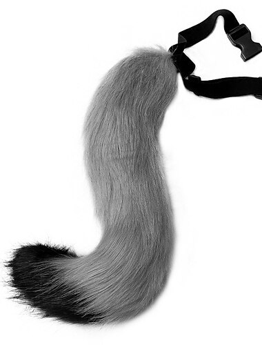  Kunstfell Fuchs Kostüm Katzenschwanz Cosplay Karneval Weihnachtsfeier Kostüm Einheitsgröße