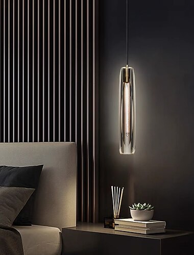 Lampadario A Sospensione A Led In Cristallo Con Portalampada In Rame Completo Con Paralume In Cristallo Scintillante A Testa Singola Plafoniera Per Soppalco Bar Soggiorno Sala Da Pranzo