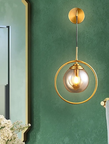  lightinthebox led vegglampe glass globle design veggbelysning innendørs soverom vegglampe kjøkken vegglamper bar vegglampe