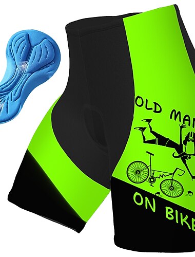  رجالي الرسم مطبوعة بأحرف وأرقام مضحك شورت ركوب الدراجات شورتات الدراجة دراجة هوائية شورتات محمية قيعان مناسب للسباقات دراجة جبلية دراجة الطريق رياضات 3D وسادة ركوب الدراجات سريع جاف رطوبة فتل