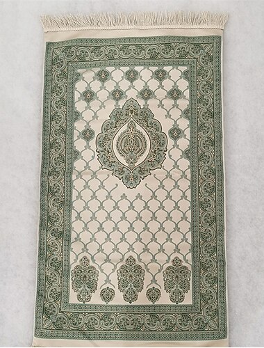  ramadan muslimische gebetsmatte geprägte jacquard decke teppich eid mubarak