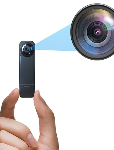  ミニボディカメラ真の 1080p ポータブルカメラ 64 ギガバイトのパーソナルポケットビデオカメラ動体検知とナイトビジョン付き小型セキュリティカメラオフィス警備員ホームバイク