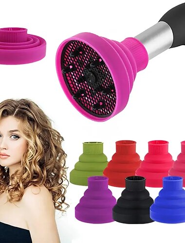  Difusor de secador de pelo, rizos universales plegables, secador de pelo, difusor de rizos, cubierta, accesorios para secador de pelo, herramienta para peinar el cabello