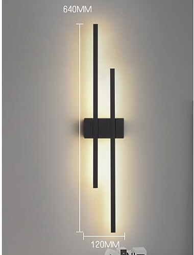  Lightinthebox LED-Wandleuchte für den Innenbereich, minimalistisch, lineare Streifen-Wandleuchte, lange Wohndekor-Beleuchtung, Wandwaschleuchten für den Innenbereich für Wohnzimmer und Schlafzimmer
